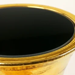 deBlona Side Tables<Myra Gold Ceramic Side Table by Gabriele Mengoni