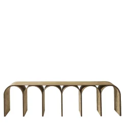 Pietro Franceschini Benches<Nabuk Arch Beige Leather Bench