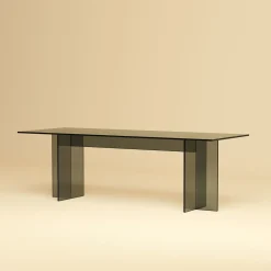 Lebanto Coffee Tables<Noor Smoked Finish Glass Coffee Table
