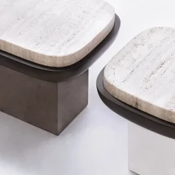Giobagnara Side Tables<Olympia Travertine Rectangular Side Table