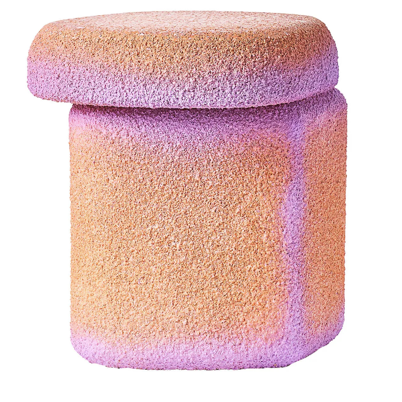 Cimento Stools<Orange and Pink Lazzaro Stool Design By Patricia Urquiola