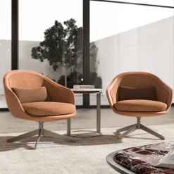 CPRN Homood Lounge Chairs<Orange Swivel Chair
