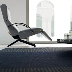 Tecno Spa Chaises<P40 Gray Lounge Armchair by Osvaldo Borsani