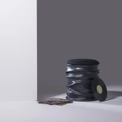 Studio X Ottomans & Poufs<Pandora Black Pouf