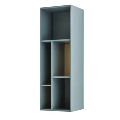 Morica Design Bookcases<Pangea Light-Blue & Brass Wall Unit