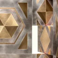 De Castelli Room Dividers<Para-vimento gold brass Room Divider by Giampiero Bodino