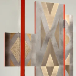 De Castelli Room Dividers<Para-vimento gold brass Room Divider by Giampiero Bodino