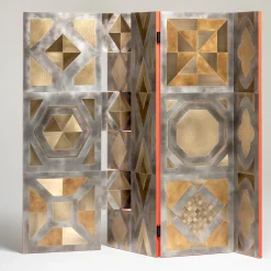 De Castelli Room Dividers<Para-vimento gold brass Room Divider by Giampiero Bodino