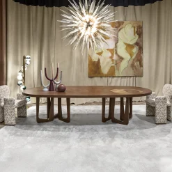 Chiara Provasi Dining Tables<Philosophy Oval with Brass Inlay Dining Table