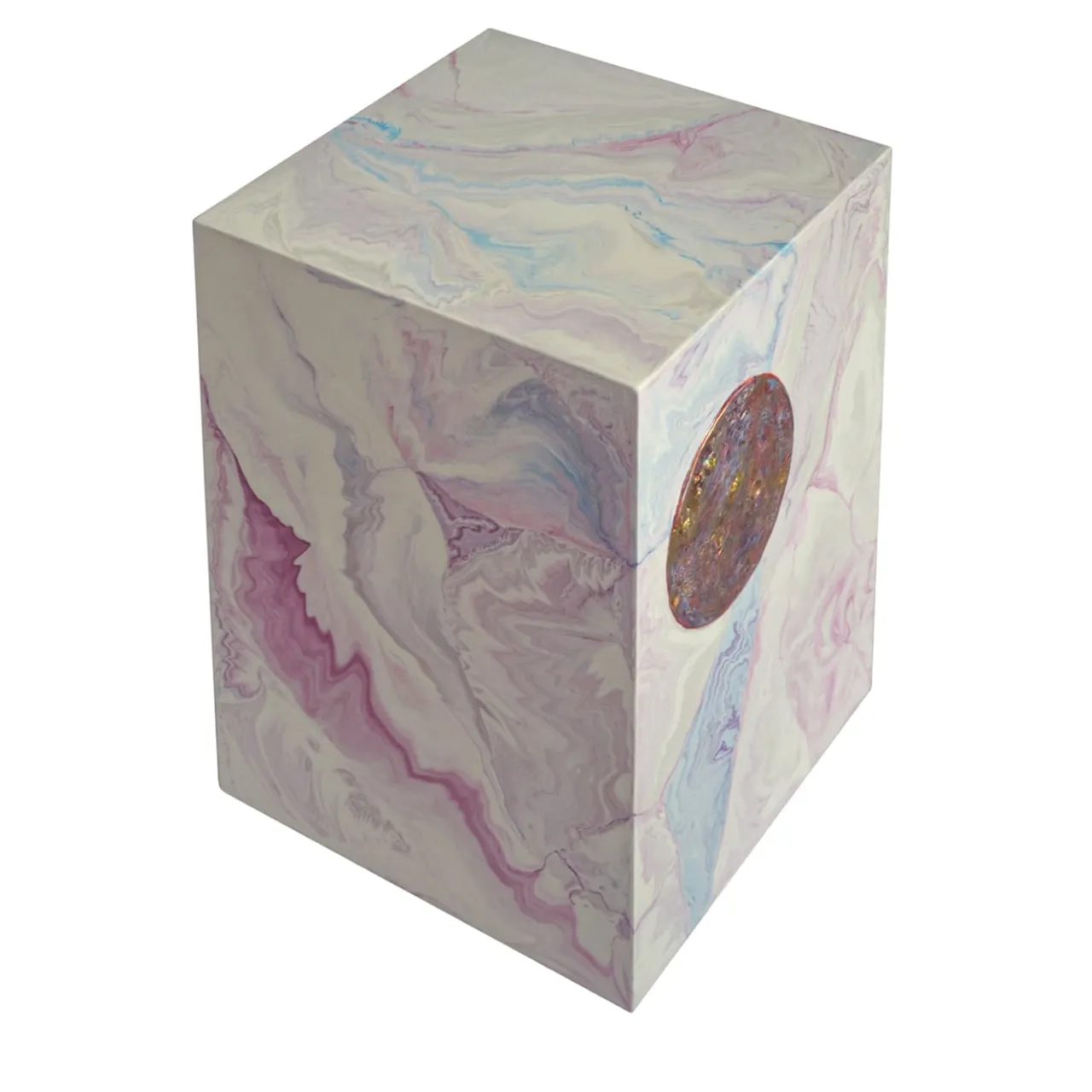 Cupioli Side Tables<Pink Scagliola Art Side Table