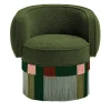 Lorenza Bozzoli Couture Armchairs<Pirouette 80 Clu Swivel Geo Wien Armchair by Lorenza Bozzoli
