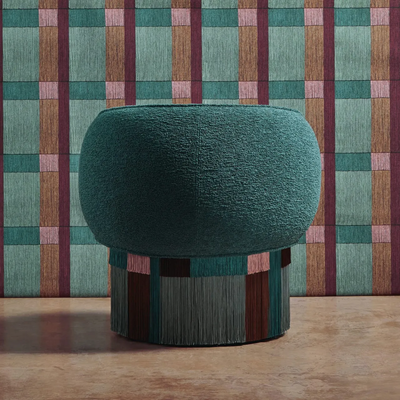 Lorenza Bozzoli Couture Armchairs<Pirouette Clu Swivel Geo Wien Armchair by Lorenza Bozzoli