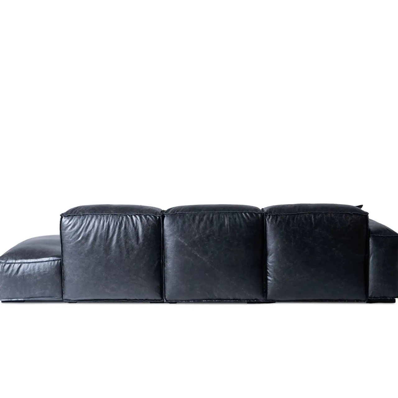 Mantellassi 1926 Sofas<Placido Anthracite Leather Modular Sofa