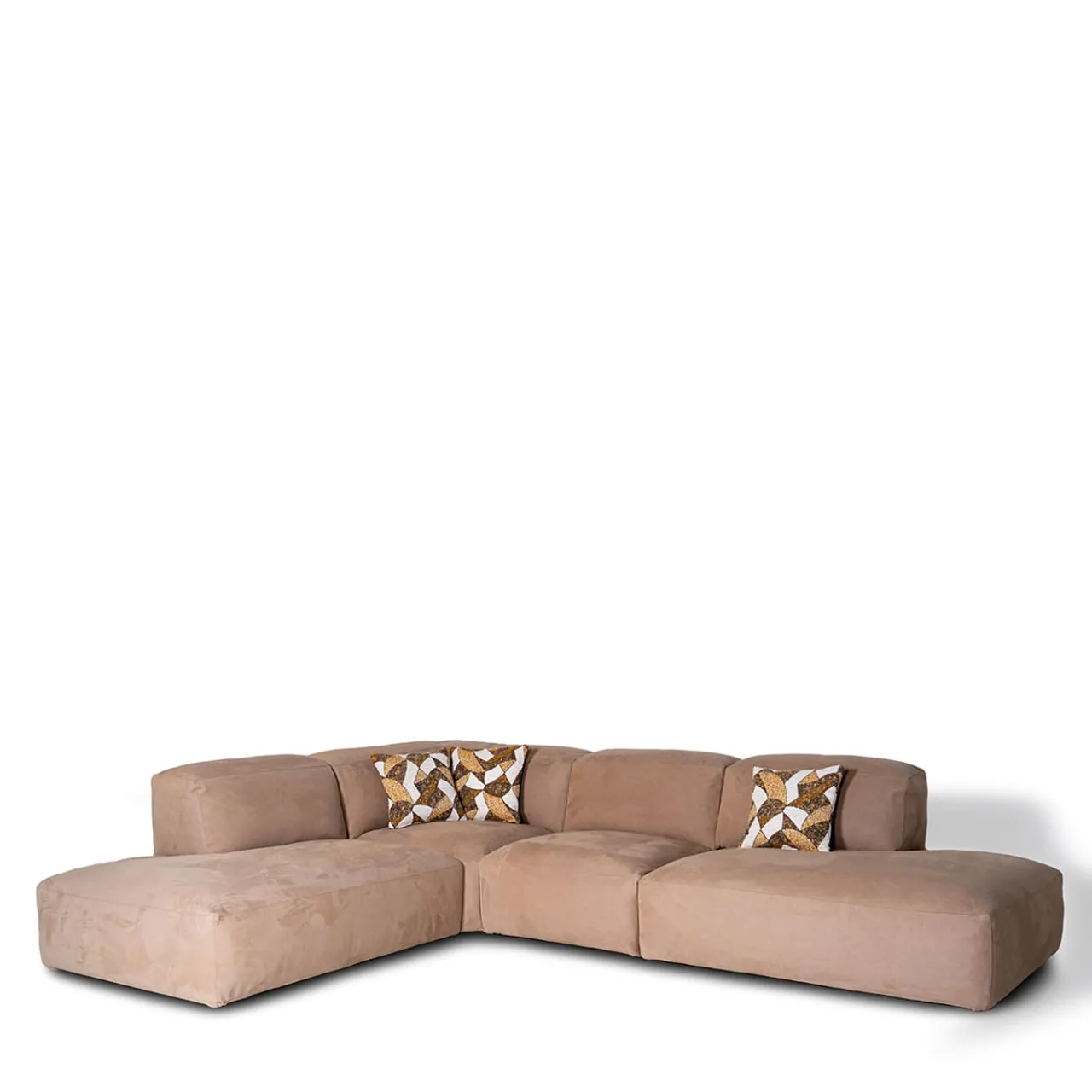 Mantellassi 1926 Sofas<Placido beige corner sofa