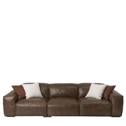 Mantellassi 1926 Sofas<Placido brown leather modular sofa
