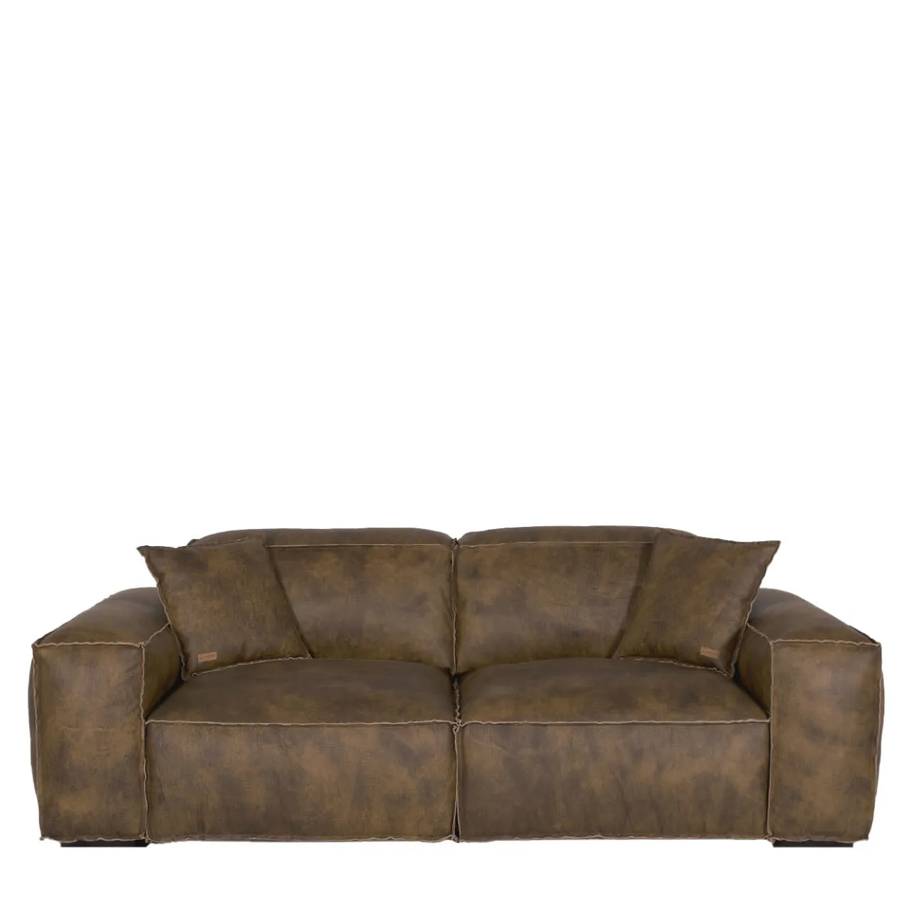 Mantellassi 1926 Sofas<Placido Brown Leather Sofa