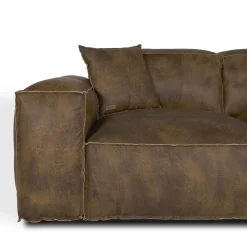 Mantellassi 1926 Sofas<Placido Brown Leather Sofa