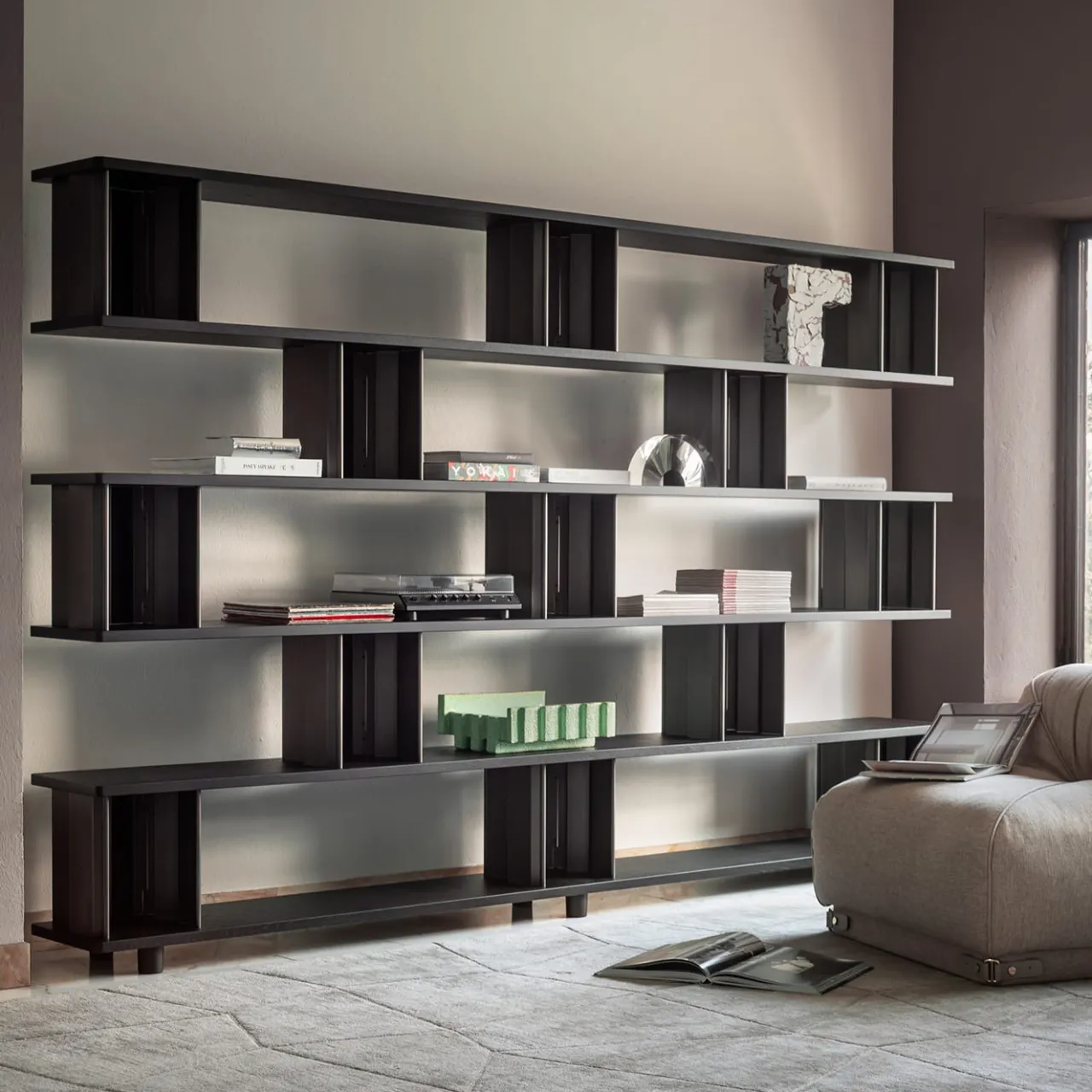 Ghidini 1961 Bookcases<Plomis Wood & Metal Bookcase by Richard Hutten