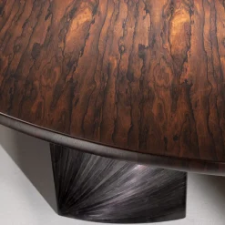 Laura Meroni Dining Tables<Poe Ziricote Wood Dining Table with Sculptural Legs