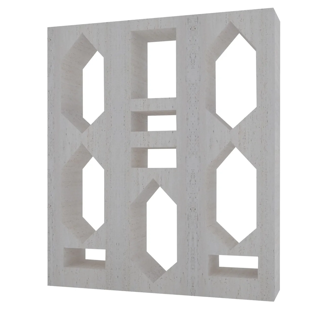Dimarmo Bookcases<Ponti Bookcase in White Marble By Sissy Daniele