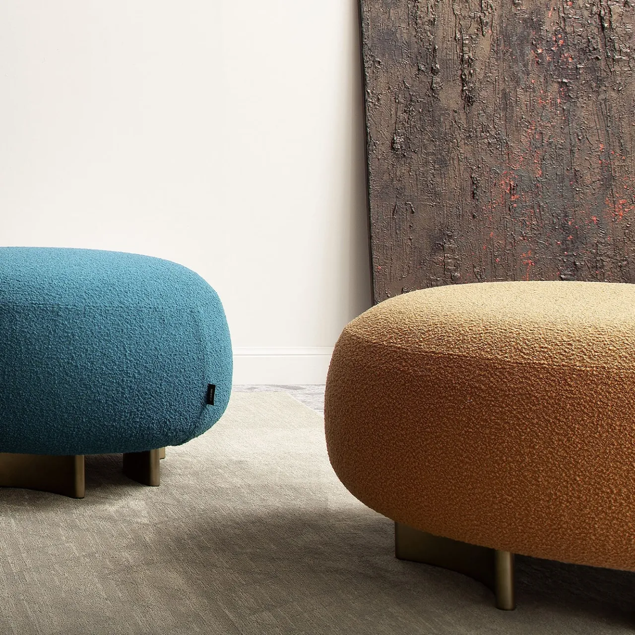 Morica Design Ottomans & Poufs<Punto e Virgola Caramel-colored Pouf