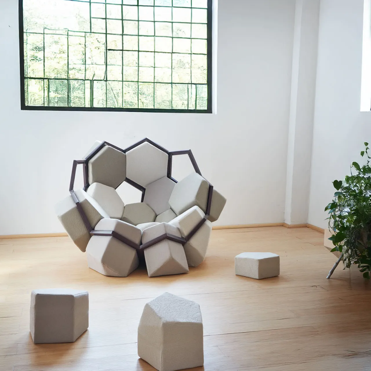 Biosofa Armchairs<Quartz Ecological Armchair by CRTL ZAK and Davide Barzaghi