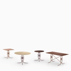 Dante Negro Outdoor Coffee Tables<Ramorama Wrought Iron Square Light-Brown Table
