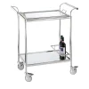 Greggio Serving Tables<Rectangular Trolley with Removable Tray