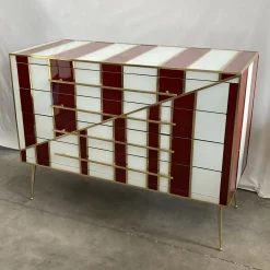 Luca Polato Dressers<Red and White Dresser