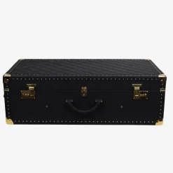 Terrida Trunks<Regale Quilted Large Black Suitcase