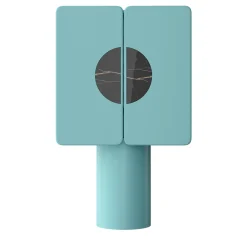 Ultramobili Bar Cabinets<Regis 2-Door Turquoise Bar Cabinet