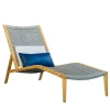 Impagliando Chaises<Regular Light Blue Lounger