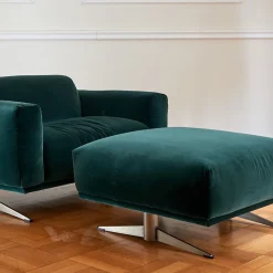 DOM Edizioni Ottomans & Poufs<Renee Emerald Pouf