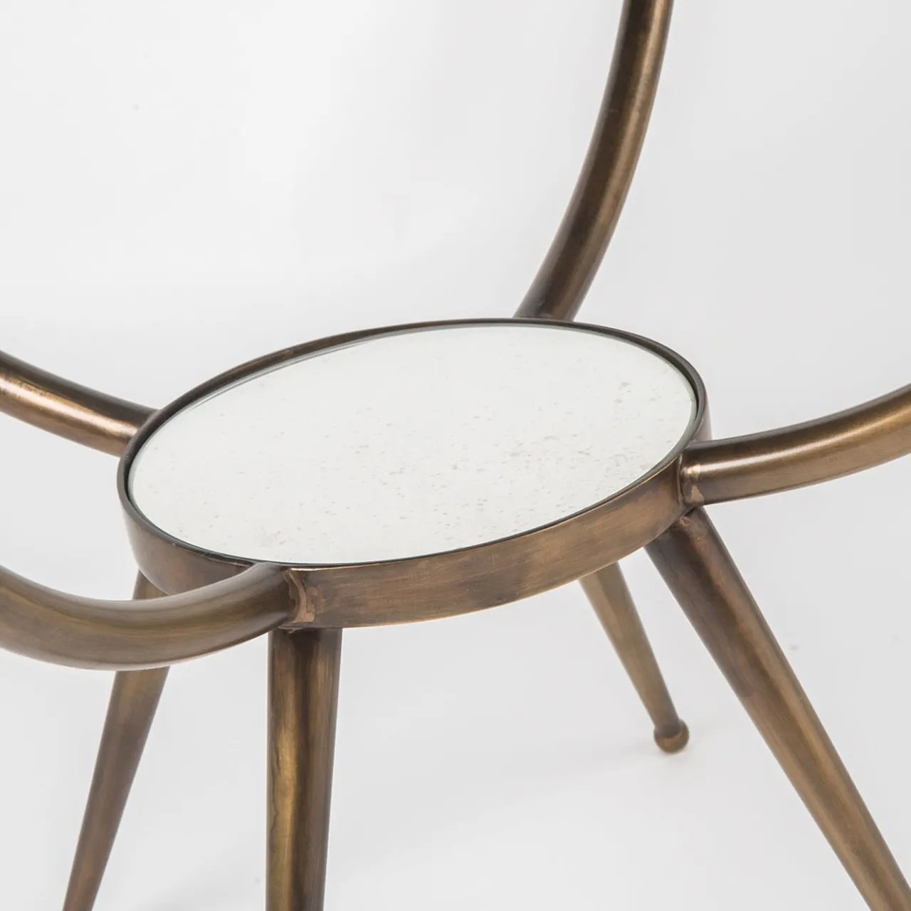 Selezioni Domus Bistro Tables<Retrò Oval Brass Bistrò Table
