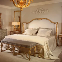 Roberto Giovannini Beds<Rialto White & Gold Bed