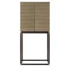 Armani Casa Bar Cabinets<Riesling Bar Cabinet Brass Carved Liquid Metal
