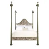 Porte Italia Beds<Roma Green With Marble Motif Bed