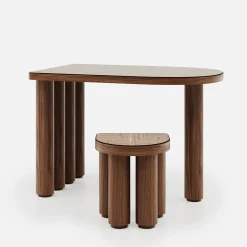 studiointervallo Stools<Roma Oak Wood Stool