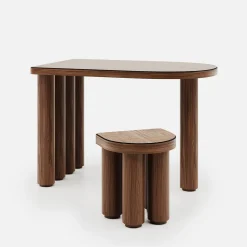 studiointervallo Stools<Roma Oak Wood Stool