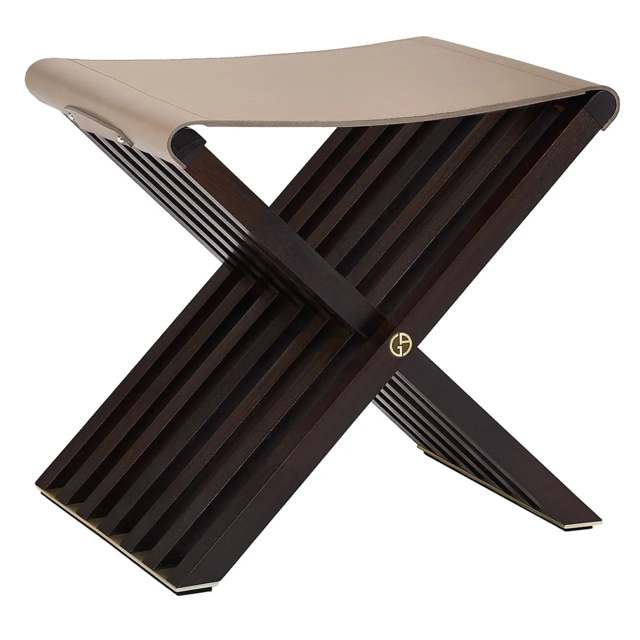 Armani Casa Stools<Roxy Stool Dove Grey leather