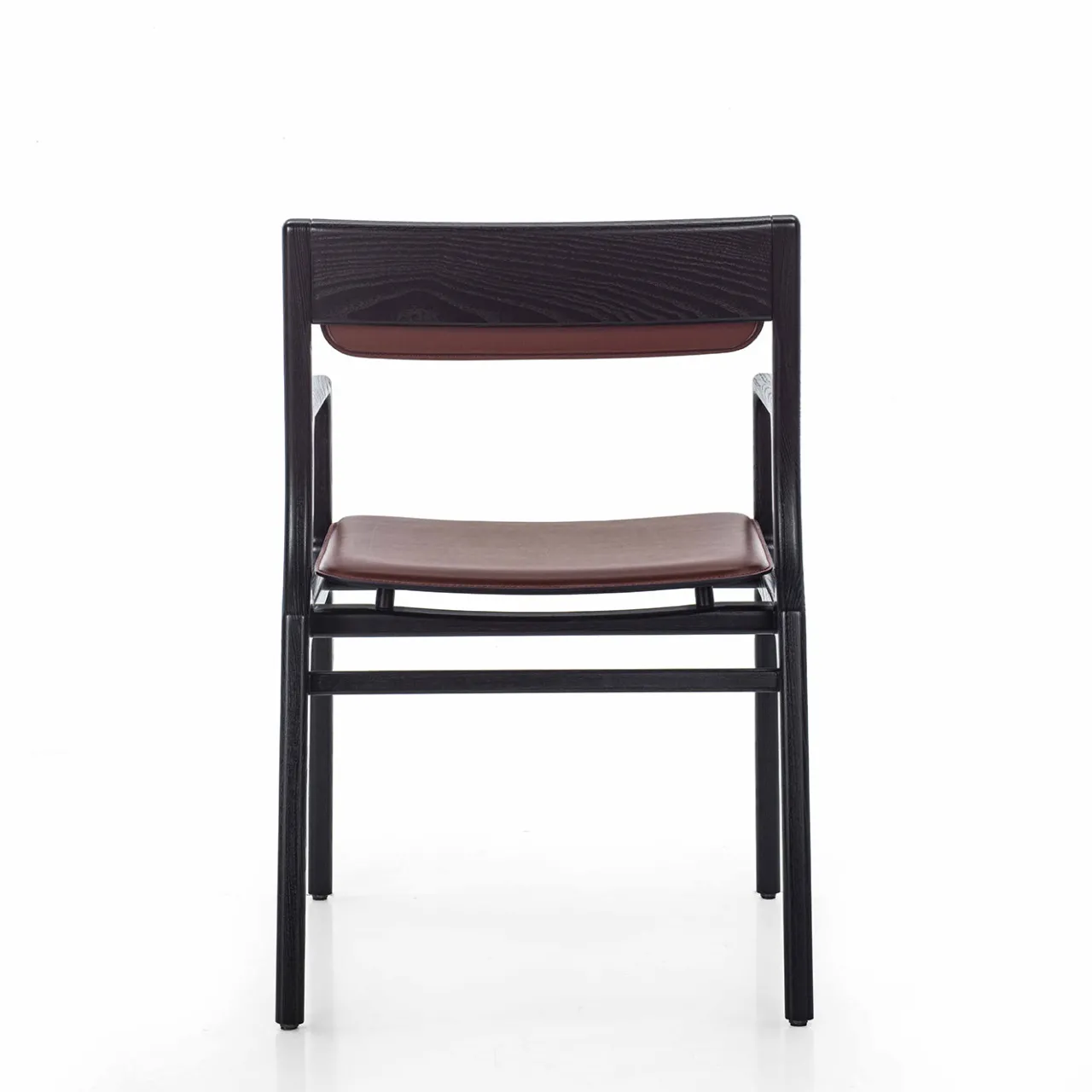 Galimberti Nino Chairs<Roza Black Wood & Leather Chair