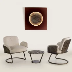 Galbiati Fratelli Armchairs<70s White Armchair