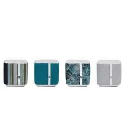 Sicis Outdoor Chairs & Stools<Salina Lubuck Ivory Outdoor Pouf