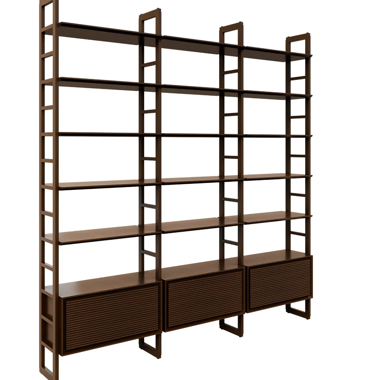 Morelato Bookcases<Scala Cherry Wood Adjustable Shelf Bookcase
