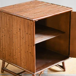 Molto Collectibles Nightstands<Set of 2 1-Door Bamboo Nightstands