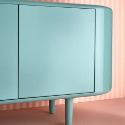 Scapin Collezioni Sideboards Buffets<Settebello Blue Cabinet by Matteo Zorzenoni