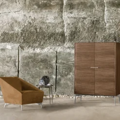 Alivar Bar Cabinets<Shake Walnut Bar Cabinet by Giuseppe Bavuso