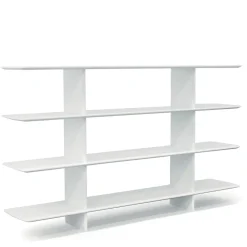 Tecno Spa Bookcases<Shift White 4-Shelf Bookcase by Foster + Partners