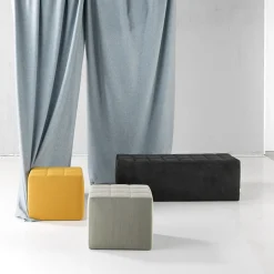 Sitia Ottomans & Poufs<SigPouf Mango with wheels