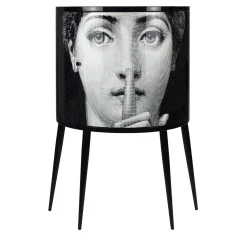 Fornasetti Cabinets<Silenzio Curved Small Cabinet